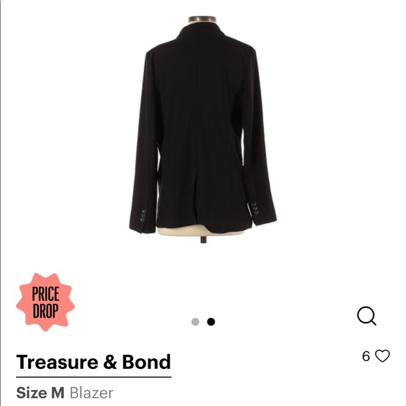 🌈Bundle any 3 items under $10 & I will offer for $10 Treasure & Bond Blazer - Picture 2 of 8